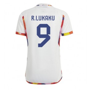 Maillot de foot Belgique Romelu Lukaku #9 Extérieur Monde 2022 Manches Courte